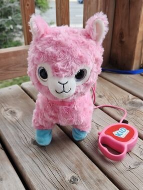 Pink Walking Llama Toy